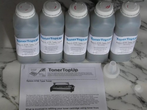 Five bottles toner refill - five,